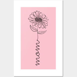 Mom delicate flower design Posters and Art